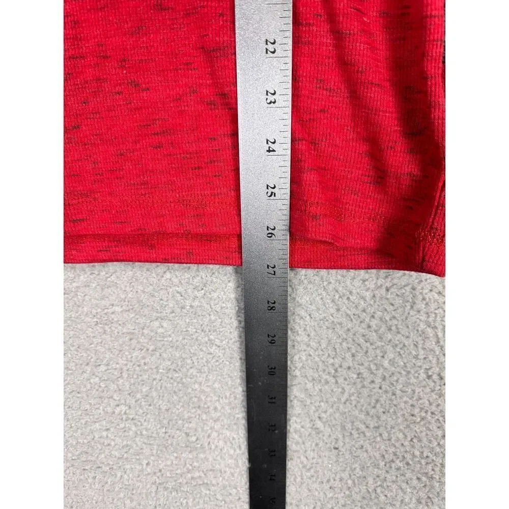 Eddie Bauer Henley Shirt Boys XL 18 20 Red Waffle Insulated Base Layer Youth NEW